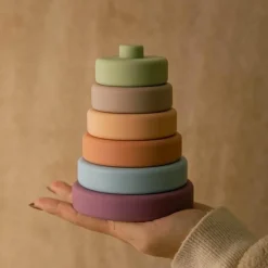 Stapelblöcke aus Silikon für Babys – Konstruktionsspielzeug