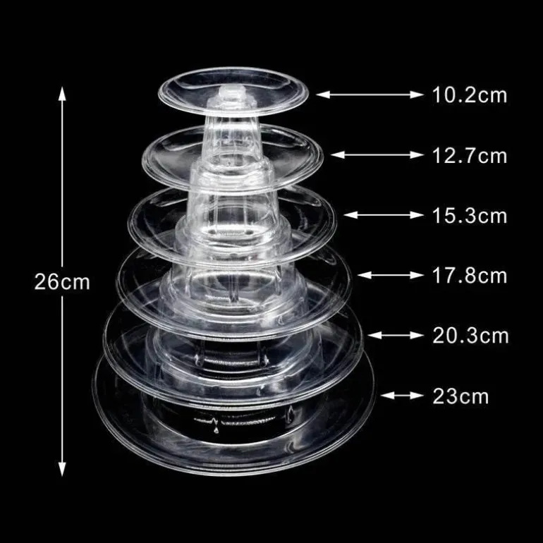 64-stöckiger Macaron-Turmständer – Elegante Tortenpräsentation für Hochzeiten und Veranstaltungen