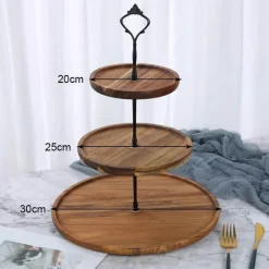 23-stöckiger Tortenständer aus Holz – Elegantes Dessert-Präsentationsregal