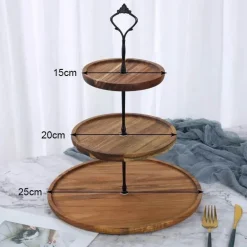 23-stöckiger Tortenständer aus Holz – Elegantes Dessert-Präsentationsregal