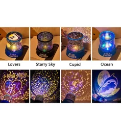 Sternenhimmel-Projektorlampe – rotierendes Nachtlicht für eine verträumte Atmosphäre