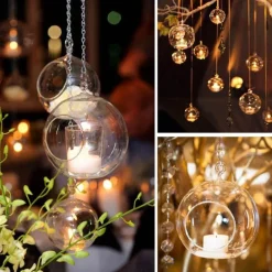 Sternennacht-Terrarium-Kerzenhalter – Dekorativer Wohnakzent