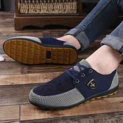 Stilvolle, atmungsaktive Canvas-Schuhe – Herrenschuhe