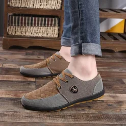 Stilvolle, atmungsaktive Canvas-Schuhe – Herrenschuhe