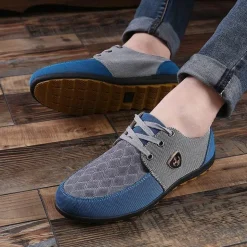 Stilvolle, atmungsaktive Canvas-Schuhe – Herrenschuhe