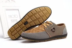 Stilvolle, atmungsaktive Canvas-Schuhe – Herrenschuhe