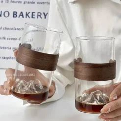 Stilvolle Kaffeetasse aus Glas – Hängende Ohr-Latte-Tasse