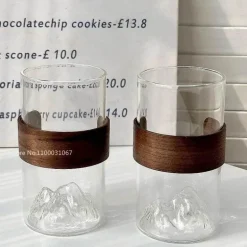 Stilvolle Kaffeetasse aus Glas – Hängende Ohr-Latte-Tasse