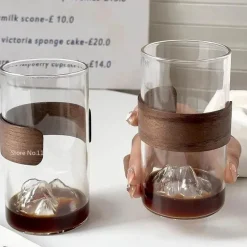 Stilvolle Kaffeetasse aus Glas – Hängende Ohr-Latte-Tasse