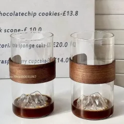 Stilvolle Kaffeetasse aus Glas – Hängende Ohr-Latte-Tasse