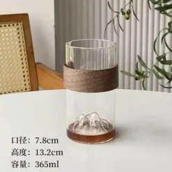 Stilvolle Kaffeetasse aus Glas – Hängende Ohr-Latte-Tasse