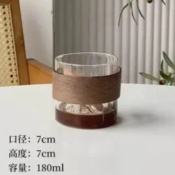 Stilvolle Kaffeetasse aus Glas – Hängende Ohr-Latte-Tasse