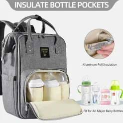 Stilvoller Baby-Wickelrucksack – Großes Fassungsvermögen, modernes Design