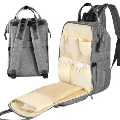 Stilvoller Baby-Wickelrucksack – Großes Fassungsvermögen, modernes Design