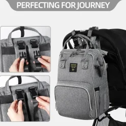 Stilvoller Baby-Wickelrucksack – Großes Fassungsvermögen, modernes Design