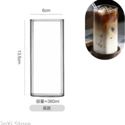 Stilvoller Kaffeebecher aus Glas – Vielseitiges Trinkgefäß für Tee und Milch