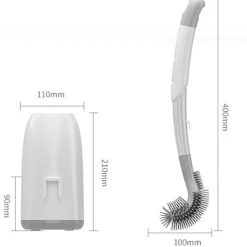 Stilvolles Badezimmerset - Kreativer Seifenspender, Toilettenbürste