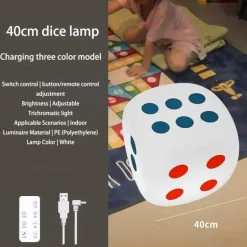 Stimmungsvolle Würfel-Stehleuchte – Stilvolle Nachttischbeleuchtung