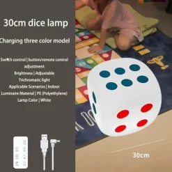 Stimmungsvolle Würfel-Stehleuchte – Stilvolle Nachttischbeleuchtung