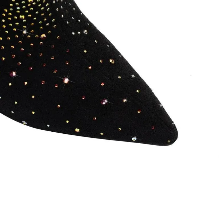 Strass-Totenkopf High Heels - Tiger Gleam Fashion Footwear