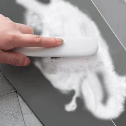 Striped Diatom Bath Mat - Absorbent Non-Slip Bathroom Rug