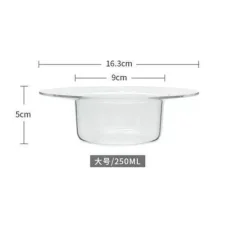 Strohhut-Glasschale – Süße Dessert- und Obst-Servierschale