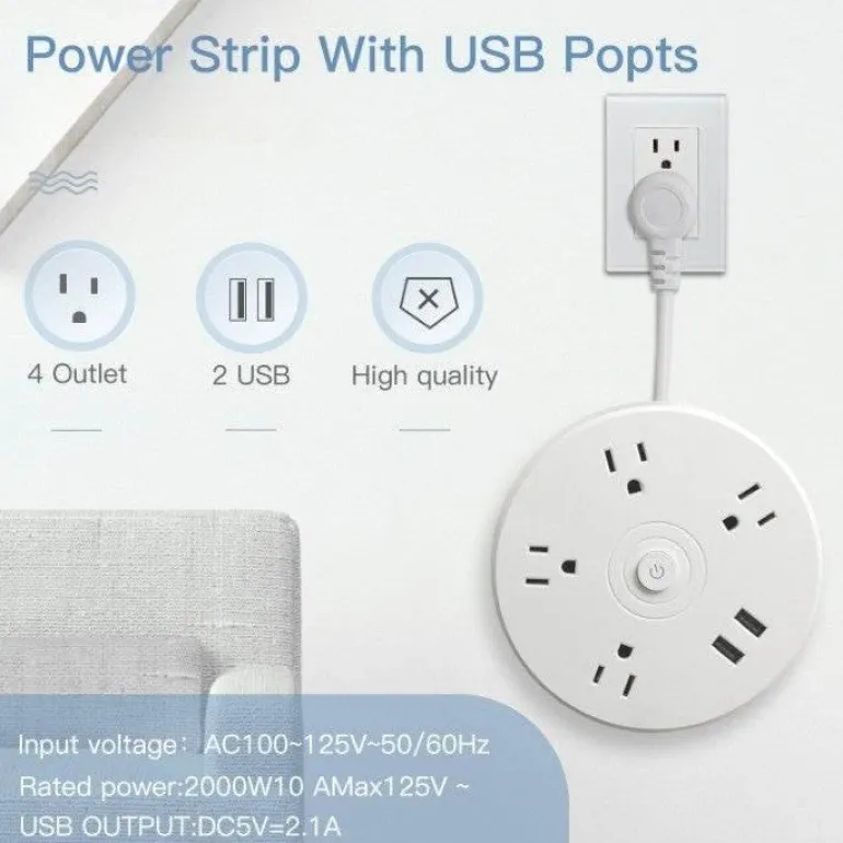 Stromverlängerungskabel – rundes Total Connect-Kabel