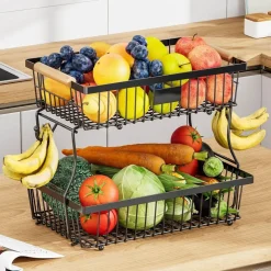 2-stufiger Mehrzweck-Organizer – verstellbares Lagerregal für Zuhause oder das Büro