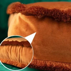 Stuhlkissen aus Samt für Esszimmerstühle – weiches, rutschfestes Bauernhaus-Pad