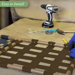 Stuhl-Vinylgurt-DIY-Reparaturset, 20 Nieten für Rasen- und Terrassenstühle