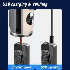 Sturmfeuerzeug in Pistolenform – Flammenwerkzeug für draußen