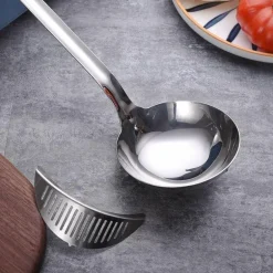 Suppensieblöffel mit langem Griff – Küchenkochwerkzeug
