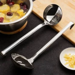 Suppensieblöffel mit langem Griff – Küchenkochwerkzeug