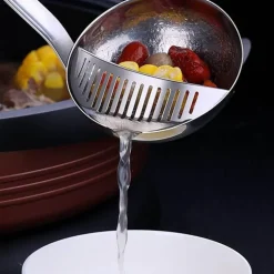 Suppensieblöffel mit langem Griff – Küchenkochwerkzeug