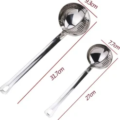 Suppensieblöffel mit langem Griff – Küchenkochwerkzeug