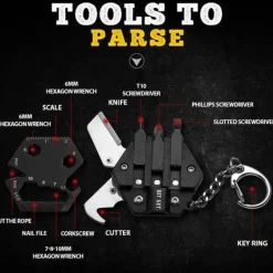 Survival Hexagon Tool – Multifunktionale EDC-Outdoor-Ausrüstung