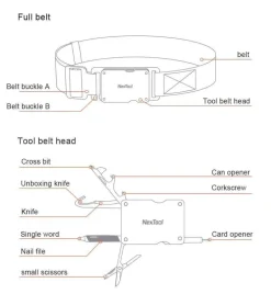 Survival-Camping-Gürtel – Multifunktionale Outdoor-Ausrüstung
