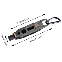 Survival-Schlüsselanhänger-Tool – Kompaktes multifunktionales Camping-Zubehör