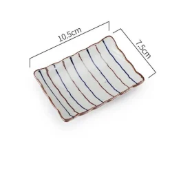 Sushi-Teller aus Keramik – Desserttablett in Unterglasurfarbe