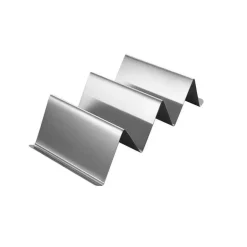 Taco-Halter aus Edelstahl im Wellendesign – Ständer für Lebensmittel