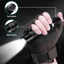Taktische LED-Taschenlampe – Helles Nachtlicht
