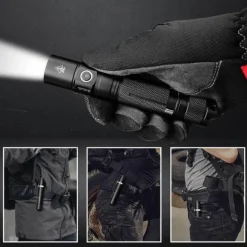 Taktische LED-Taschenlampe – Helles Nachtlicht