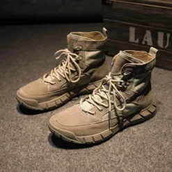 Taktische Wanderstiefel - Campingschuhe aus Rindsleder