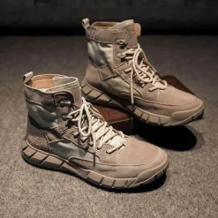 Taktische Wanderstiefel - Campingschuhe aus Rindsleder