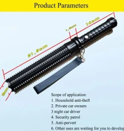 Taktische wiederaufladbare Taschenlampe - Selbstverteidigungswerkzeug