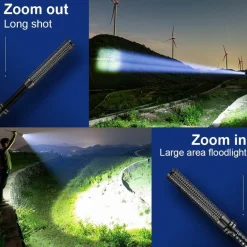 Taktischer LED-Baseballschläger – Taschenlampenwerkzeug zur Selbstverteidigung