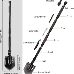Taktisches Multifunktions-Schaufel-Set – All-Terrain-Überlebensausrüstung