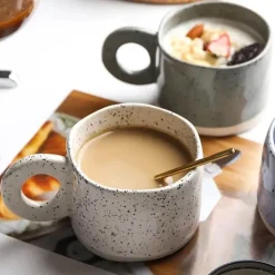 Taro Keramiktasse – Elegante Kaffeetasse aus Steingut