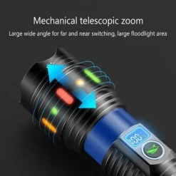 Taschenlampe für den Außenbereich mit großer Reichweite – hohe Helligkeit, wasserdicht, langlebig