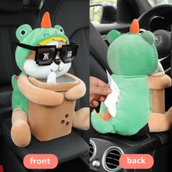 Taschentuchbox-Hülle aus Plüsch mit Tiermotiv – süßes Deko-Accessoire